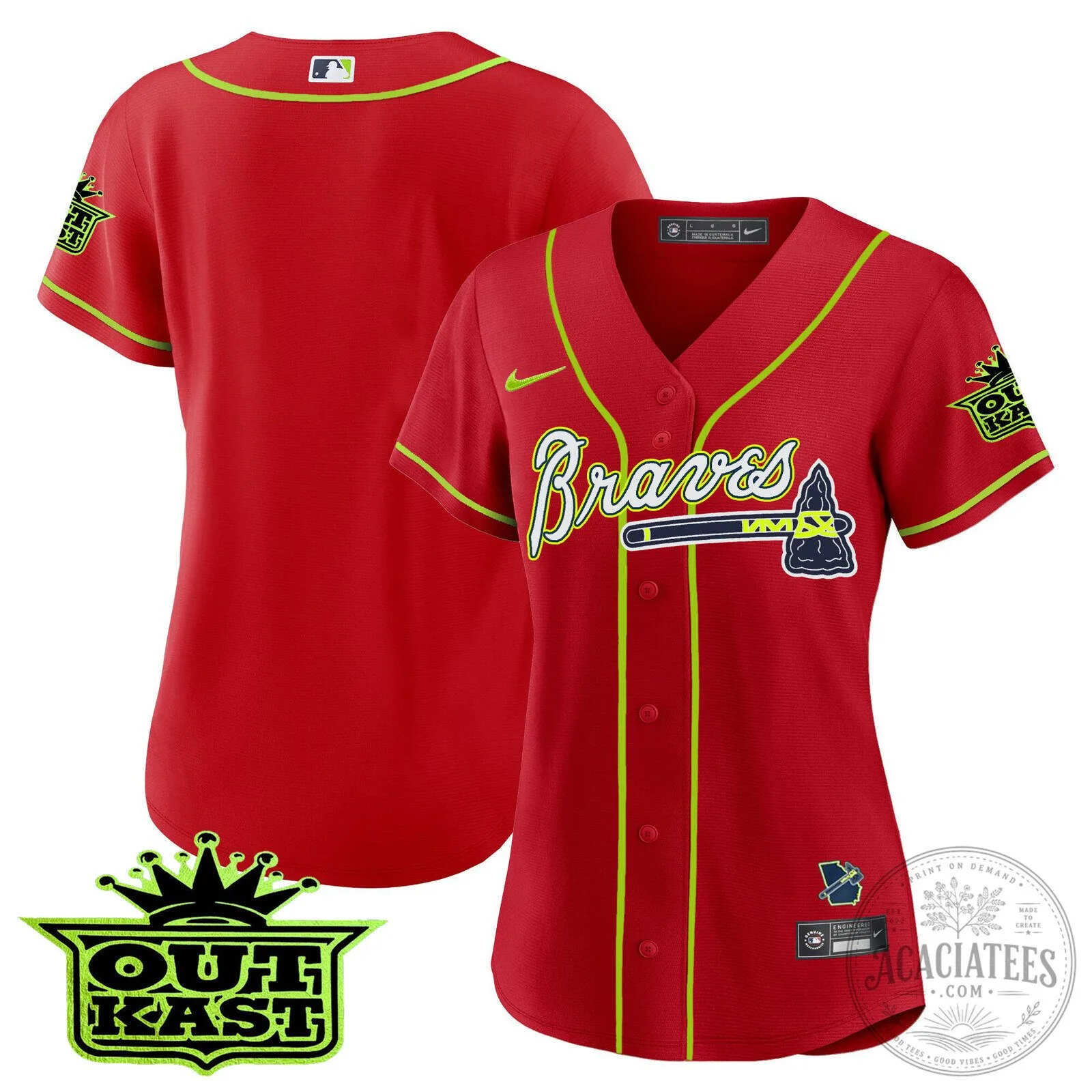 Ronald Acuña Jr. Atlanta Braves Outkast Baseball Jersey 84 Ronald Acuña Jr. Atlanta Braves Outkast Baseball Jersey
