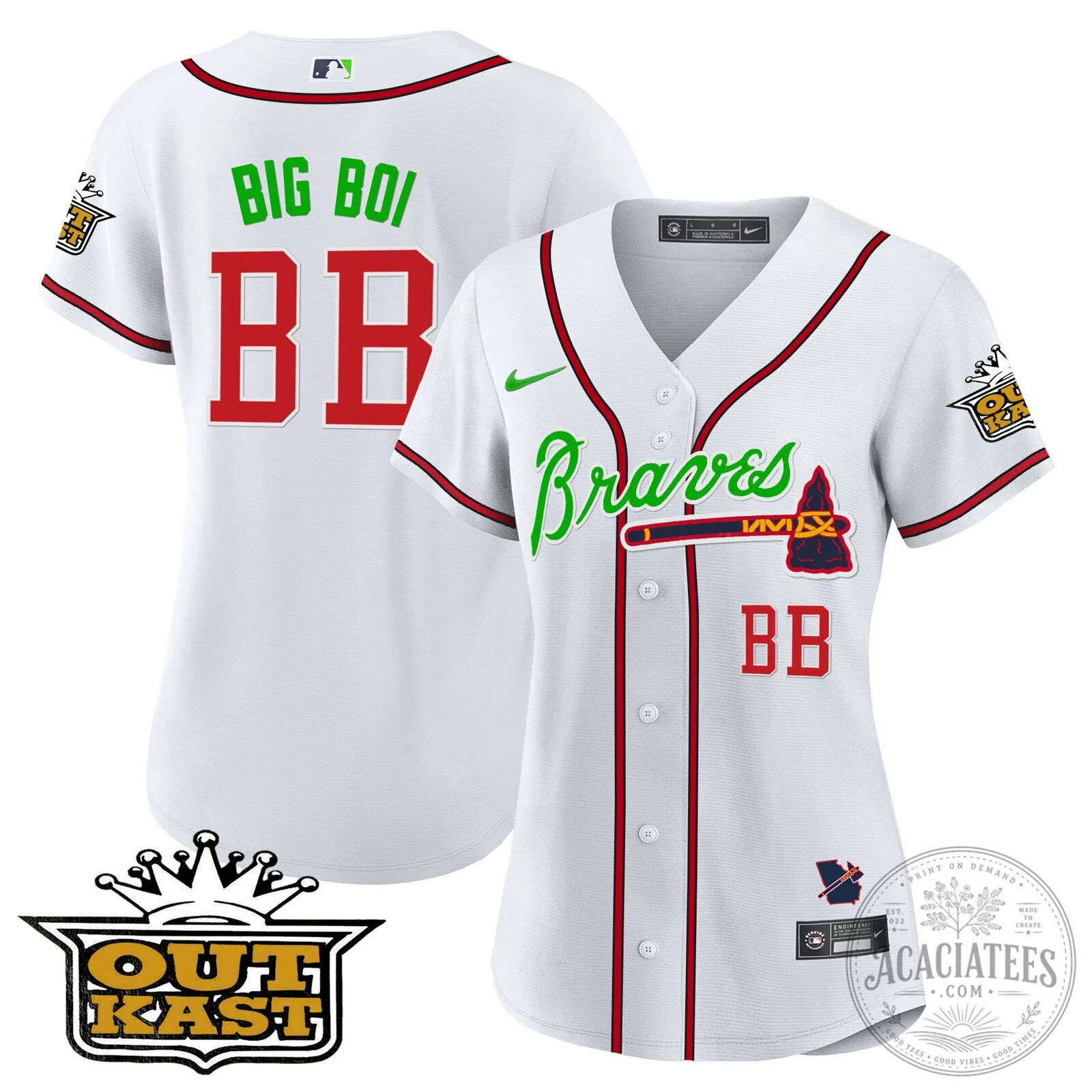 Ronald Acuña Jr. Atlanta Braves Outkast Baseball Jersey 106 Ronald Acuña Jr. Atlanta Braves Outkast Baseball Jersey