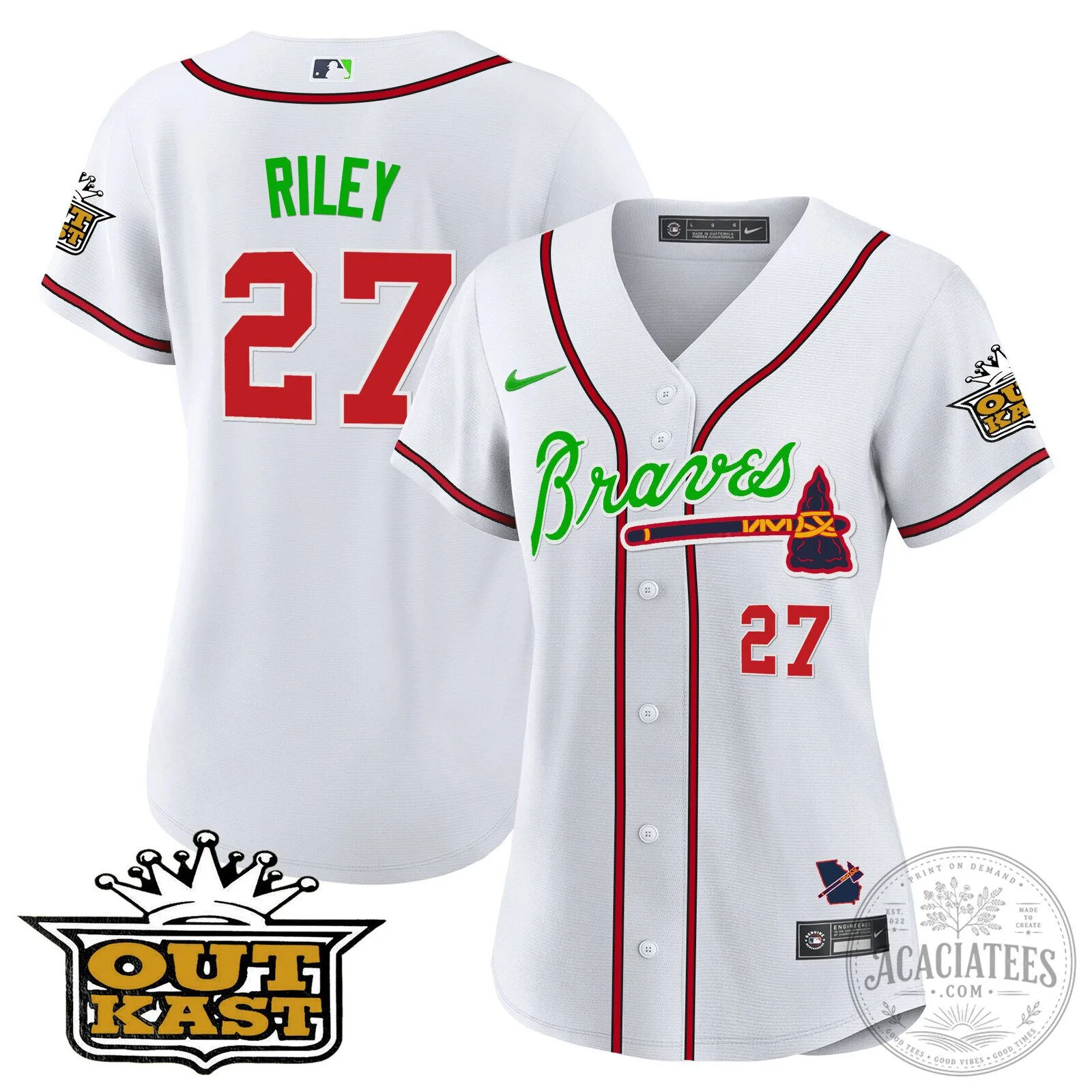 Ronald Acuña Jr. Atlanta Braves Outkast Baseball Jersey 107 Ronald Acuña Jr. Atlanta Braves Outkast Baseball Jersey