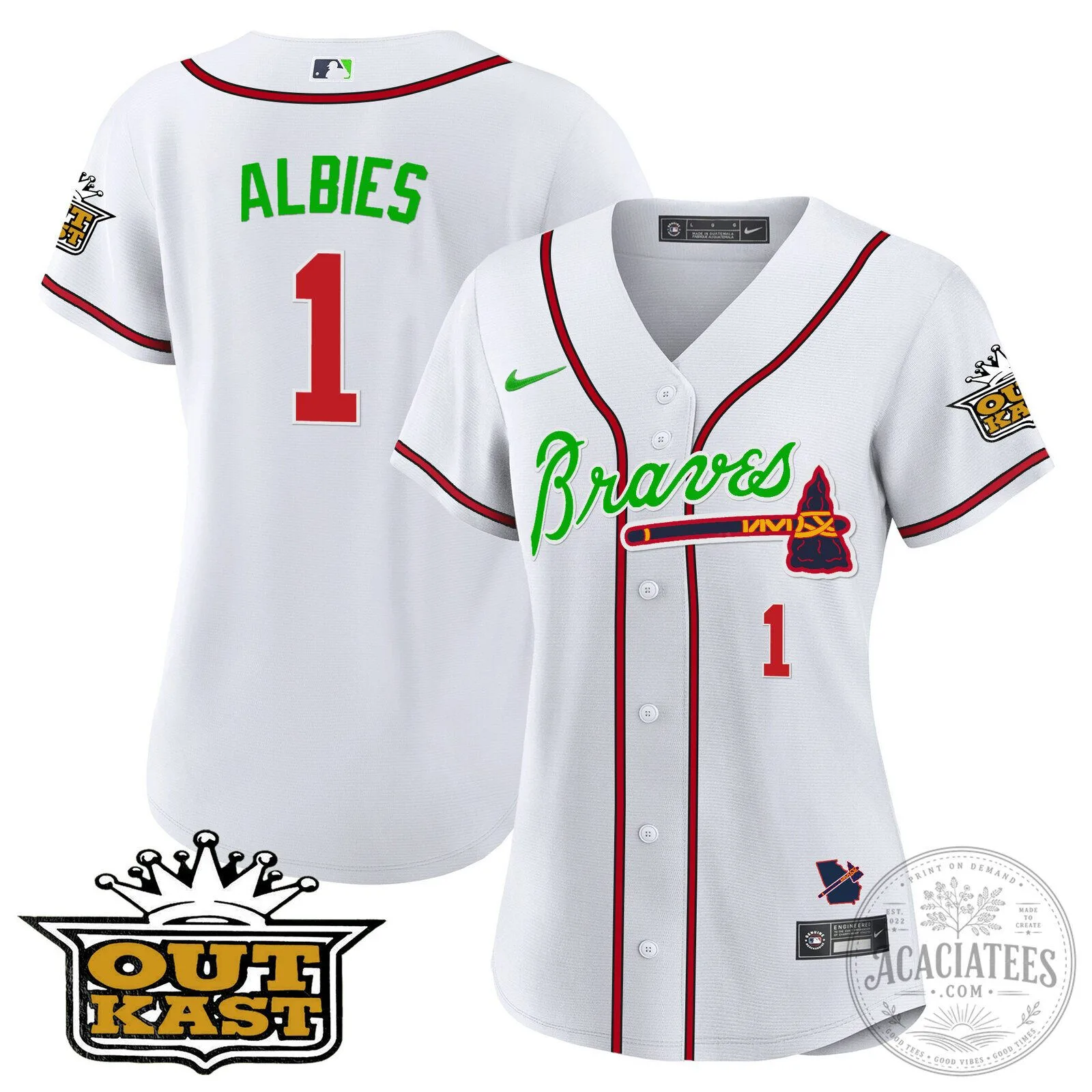 Ronald Acuña Jr. Atlanta Braves Outkast Baseball Jersey 110 Ronald Acuña Jr. Atlanta Braves Outkast Baseball Jersey