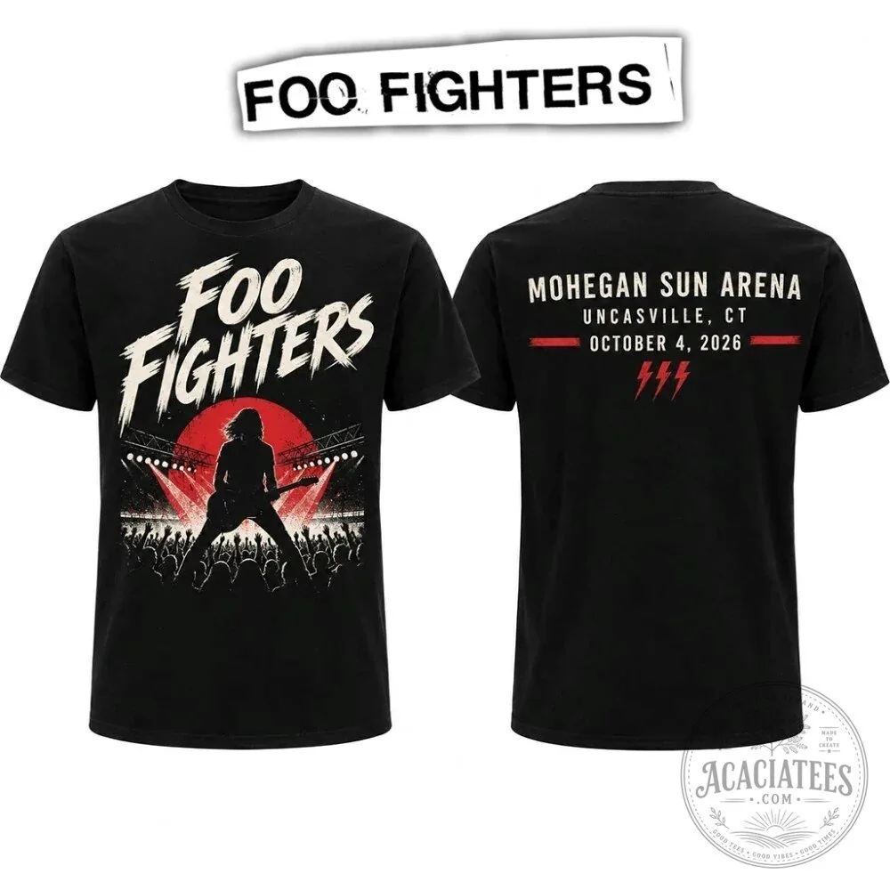Foo Fighters Mohegan Sun Arena Uncasville Concert 2026 Rock Band T-Shirt