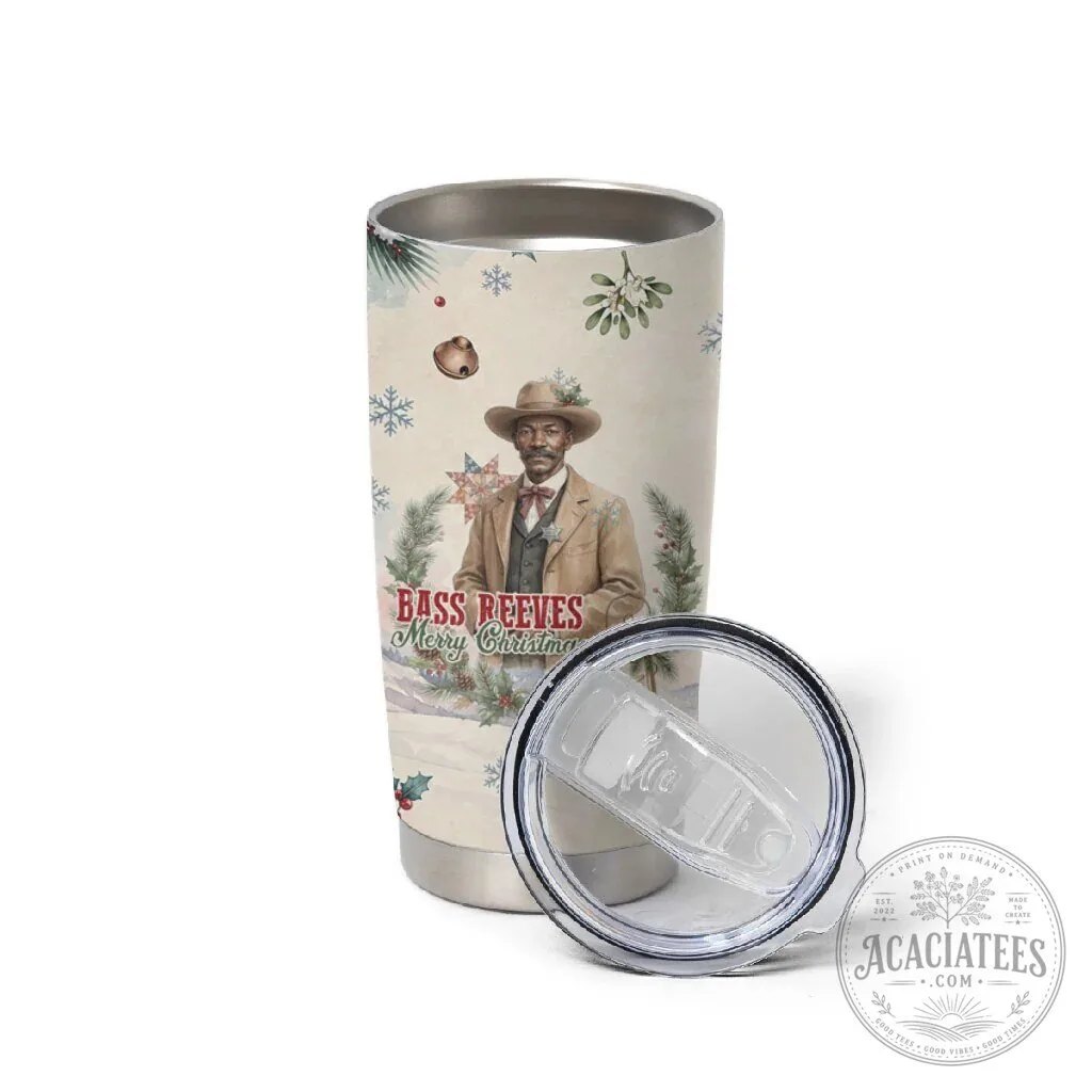 Bass Reeves Christmas Tumbler Cup Old West Deputy Lawman Winter Holiday Gift 10 Bass Reeves Christmas Tumbler Cup Old West Deputy Lawman Winter Holiday Gift