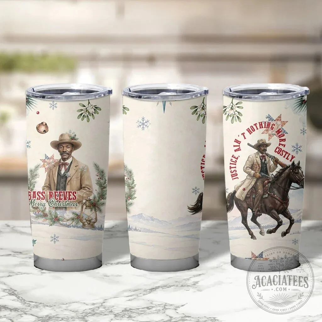 Bass Reeves Christmas Tumbler Cup Old West Deputy Lawman Winter Holiday Gift 11 Bass Reeves Christmas Tumbler Cup Old West Deputy Lawman Winter Holiday Gift