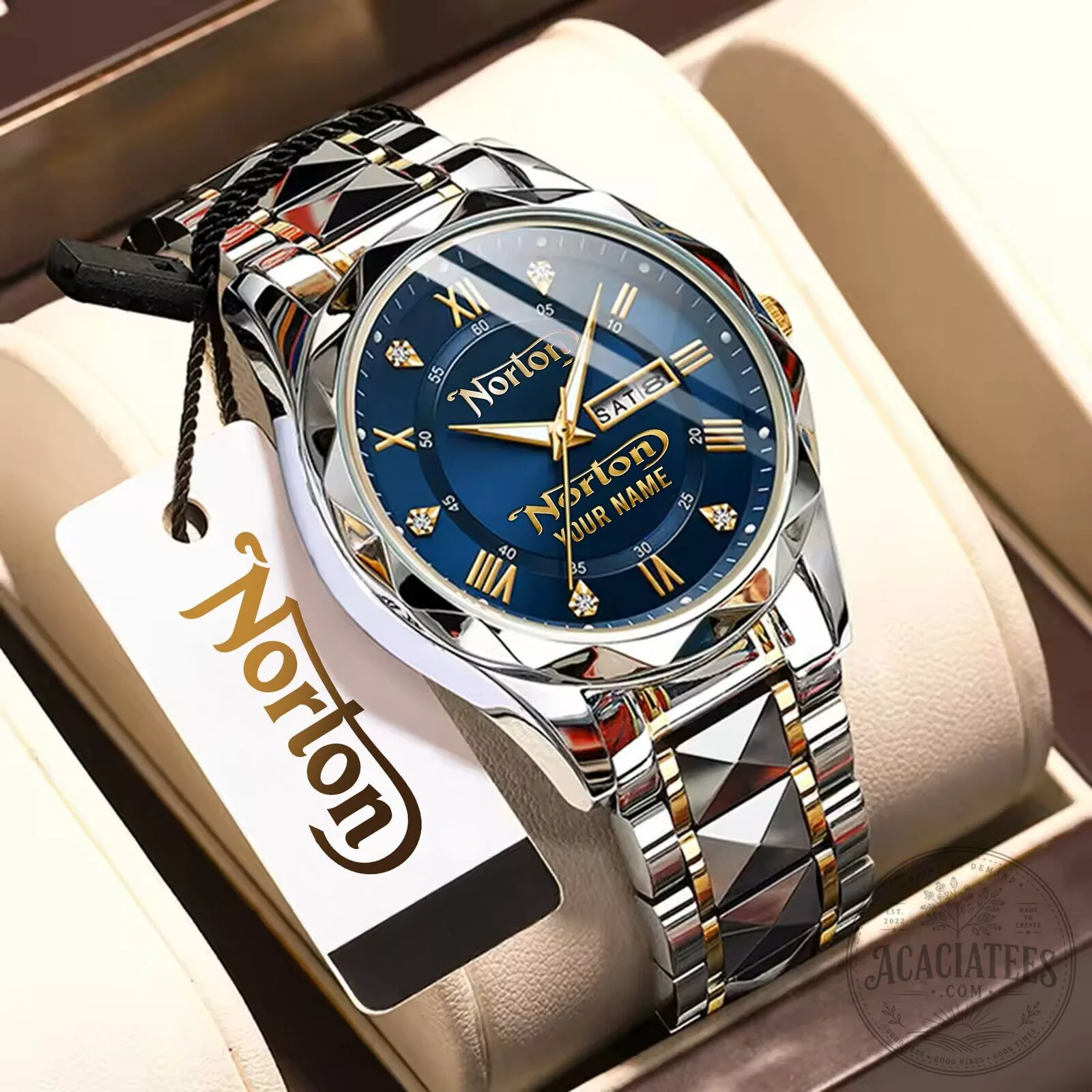 Norton Motorcycles Custom Name Elegant Fashion Design Watch