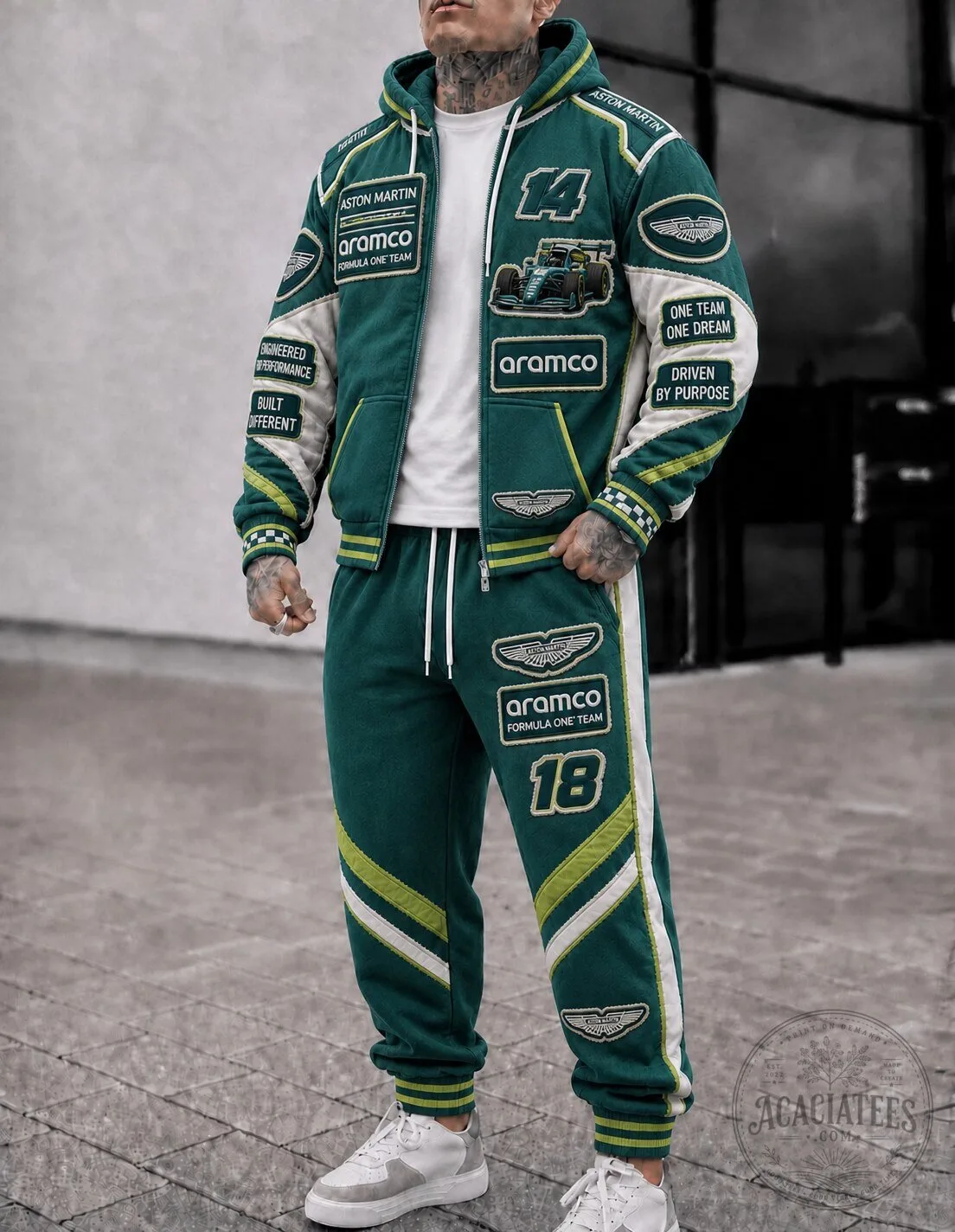 Aston Martin Aramco Formula One Team Racing Green Hoodie