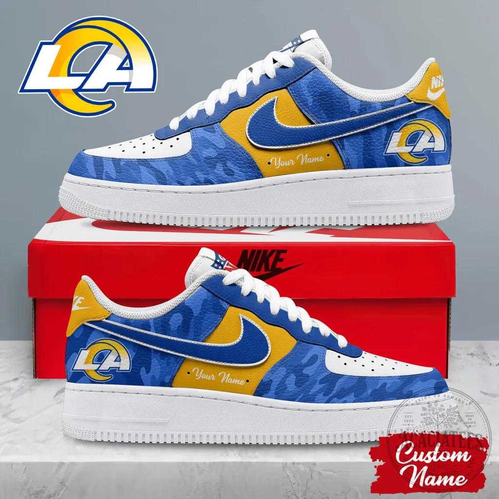 Los Angeles Rams Custom Name National Football League Air Force One Shoes