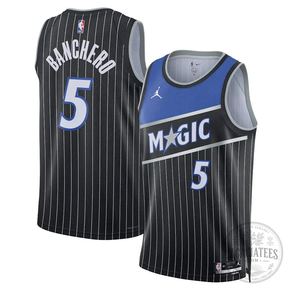 Paolo Banchero Orlando Magic Statement Edition Black Basketball Jersey