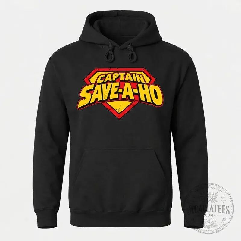 Funny Captain Save-A-Ho Parody Superhero Logo Graphic Novelty T-Shirt 25 Funny Captain Save-A-Ho Parody Superhero Logo Graphic Novelty T-Shirt