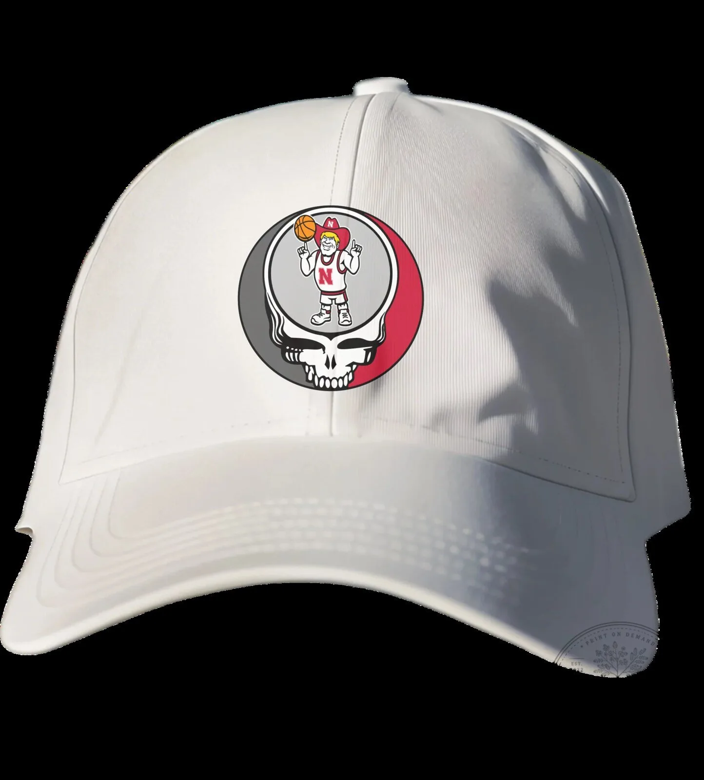Nebraska Cornhuskers Grateful Dead Steal Your Face Baseball Cap Hat