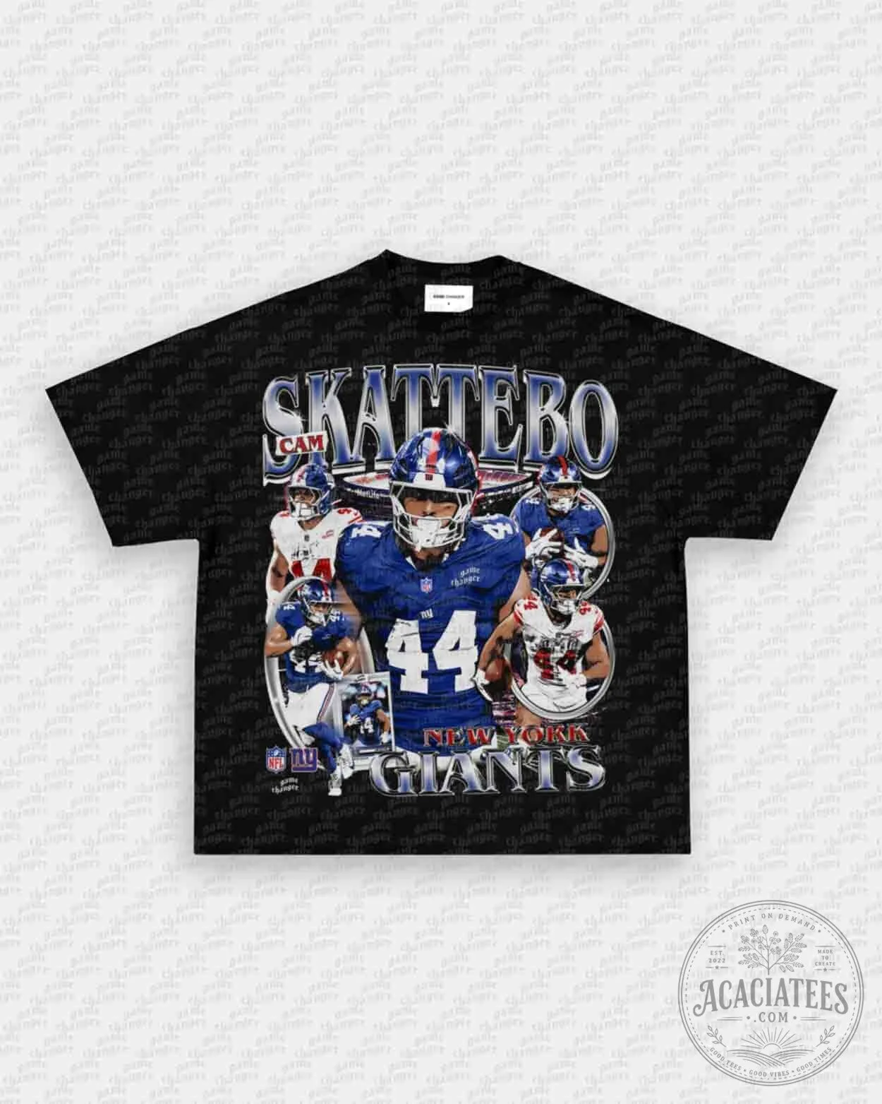 Cam Skattebo New York Giants Football Player Graphic T-Shirt