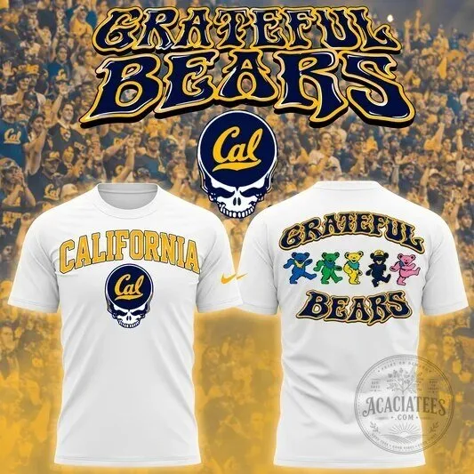 California Golden Bears Grateful Dead Cal Football Skull T-Shirt