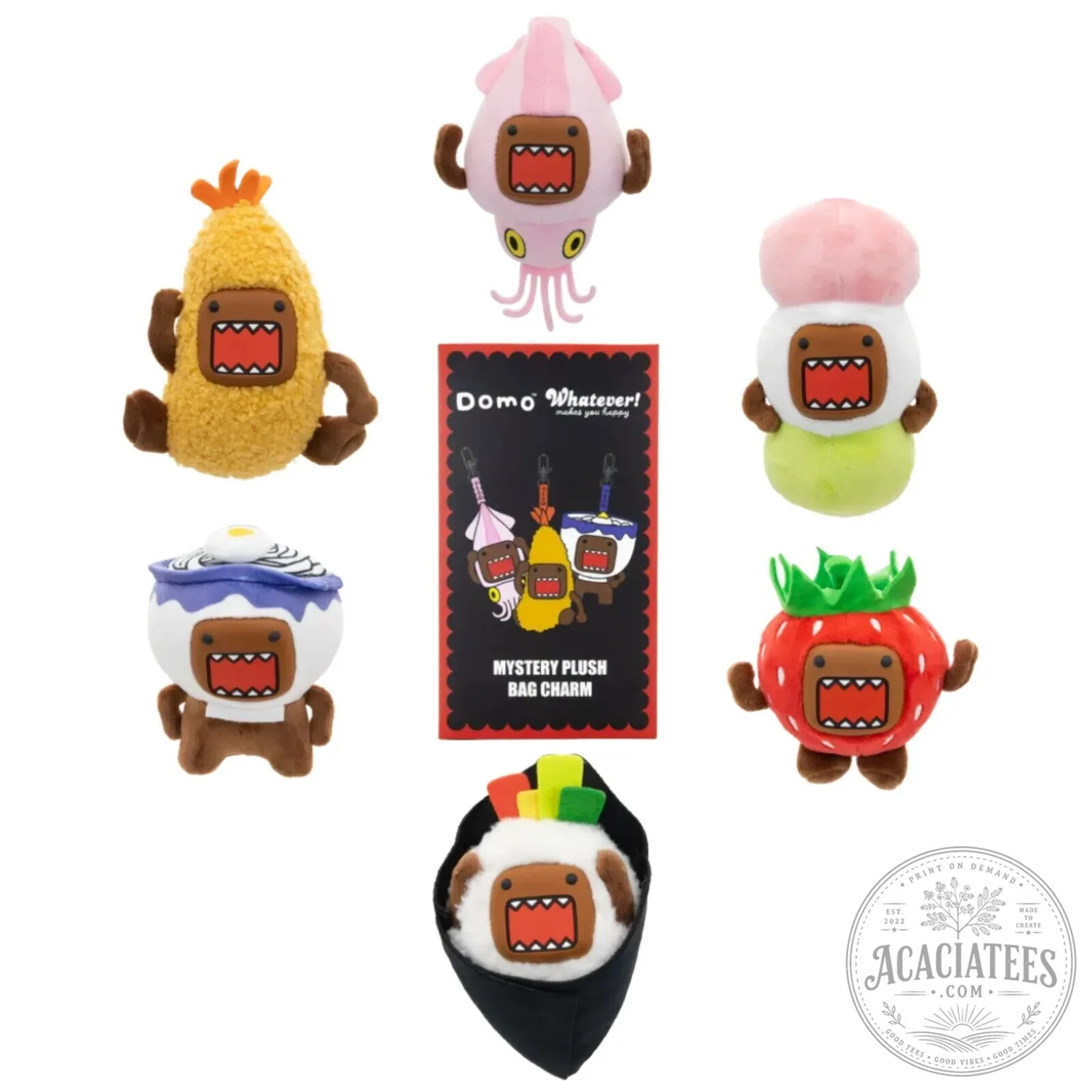 Domo Whatever Makes You Happy Mystery Plush Bag Charm Collectible