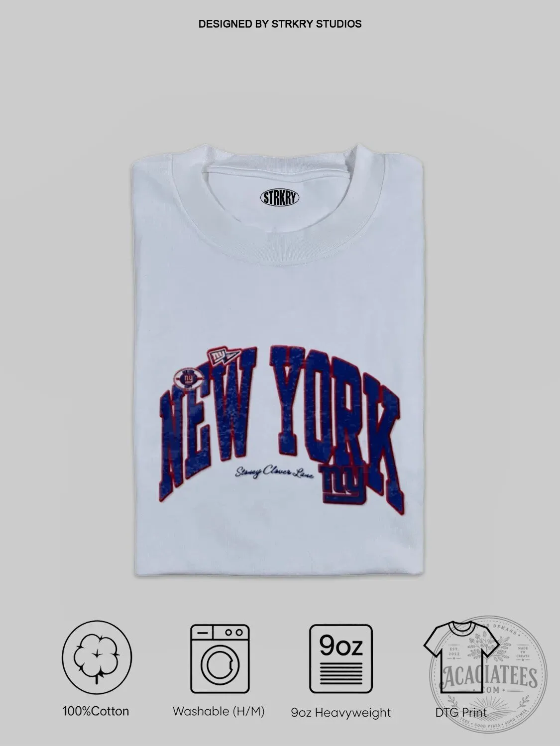New York Giants Stoney Clover Lane Logo Distressed Arch T-Shirt