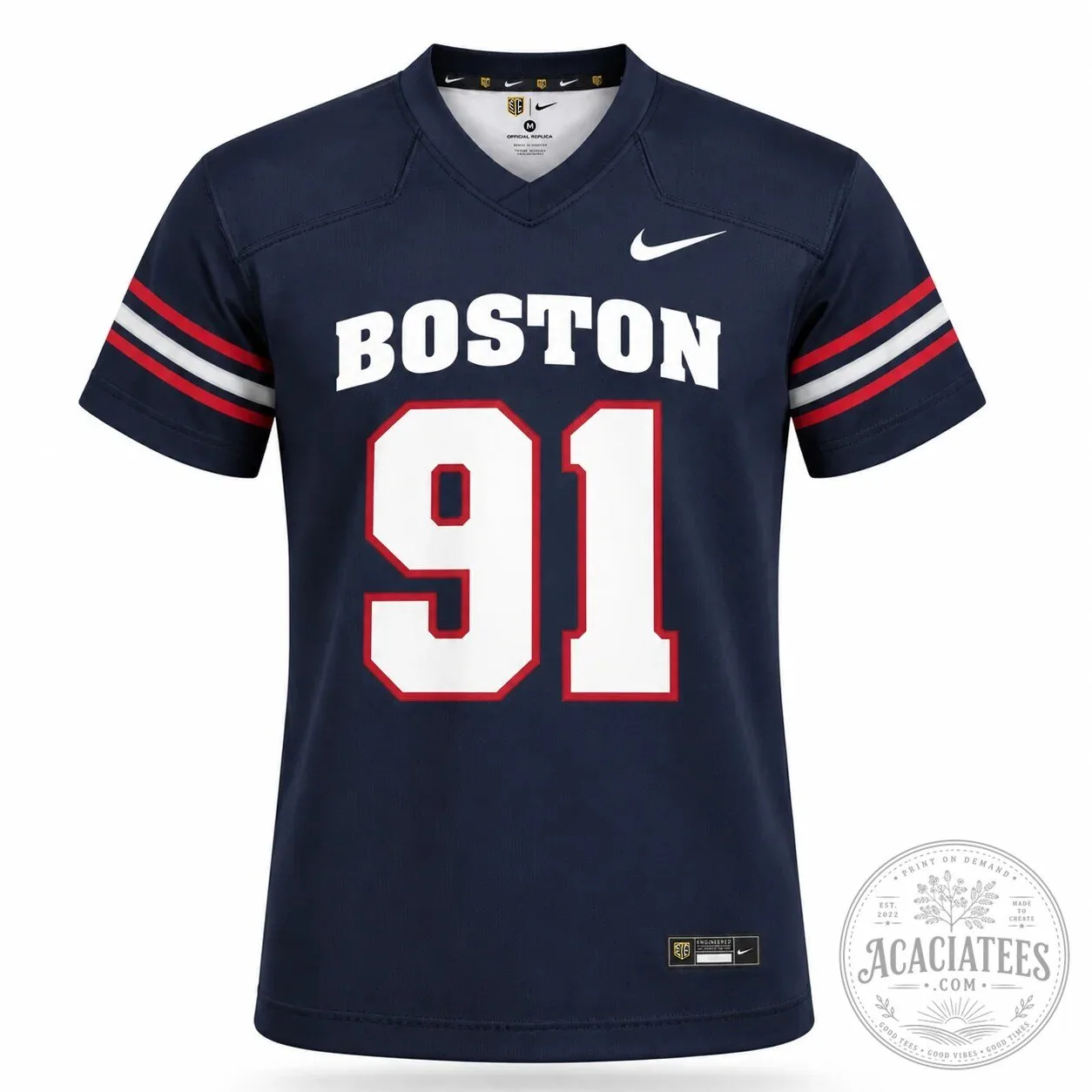 Boston Cannons 91 Nike Lacrosse Replica Player Jersey
