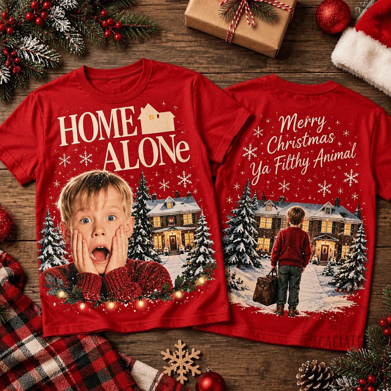 Home Alone Kevin McCallister Merry Christmas Ya Filthy Animal T-Shirt