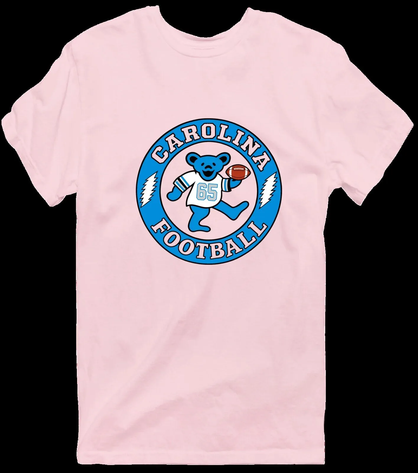 Carolina Football Dancing Bear Grateful Dead Inspired Light Blue T-Shirt 16 Carolina Football Dancing Bear Grateful Dead Inspired Light Blue T-Shirt
