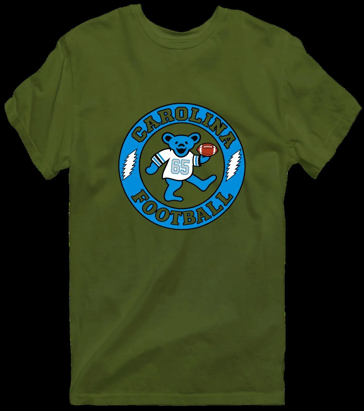 Carolina Football Dancing Bear Grateful Dead Inspired Light Blue T-Shirt 20 Carolina Football Dancing Bear Grateful Dead Inspired Light Blue T-Shirt