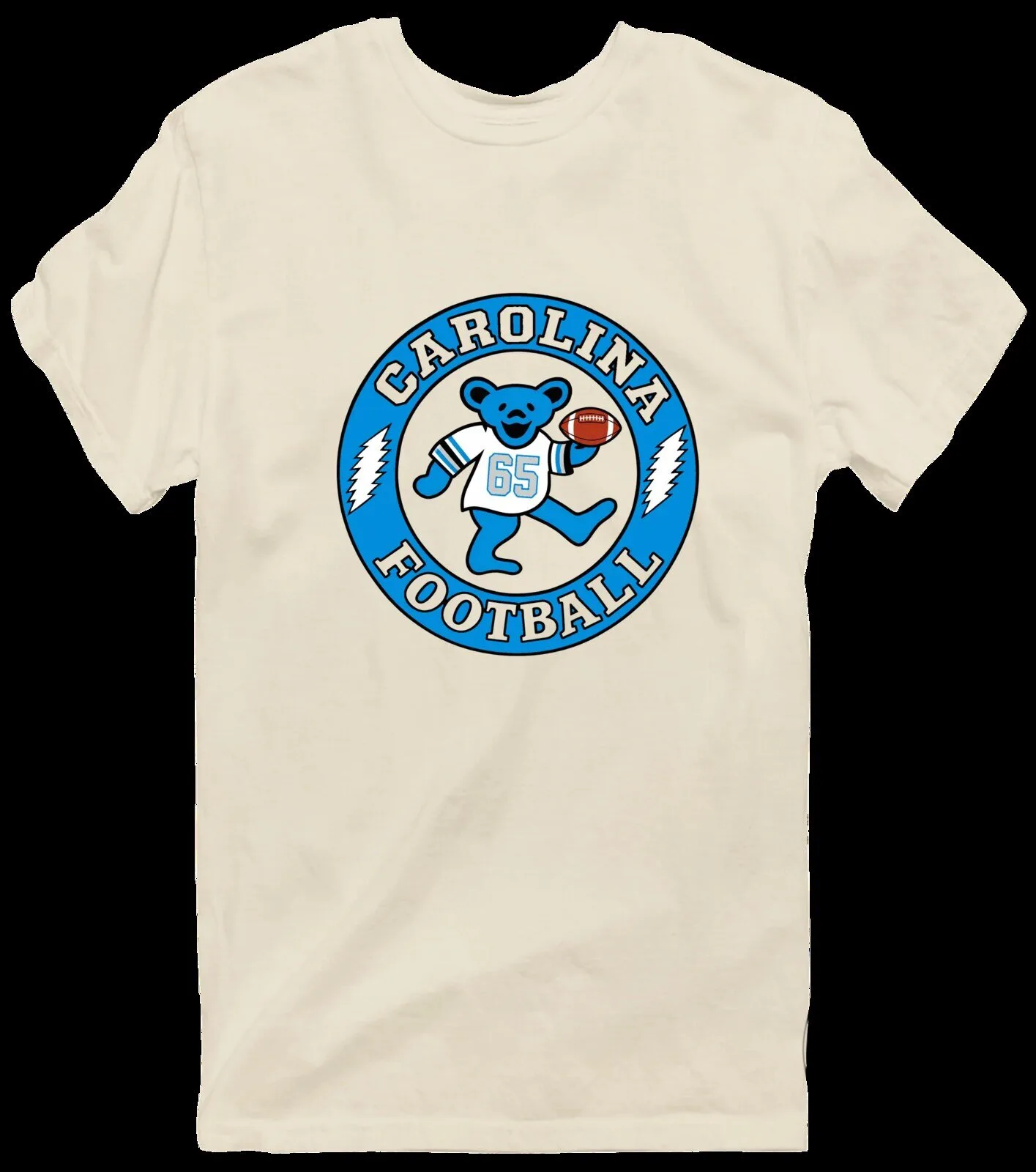 Carolina Football Dancing Bear Grateful Dead Inspired Light Blue T-Shirt 21 Carolina Football Dancing Bear Grateful Dead Inspired Light Blue T-Shirt